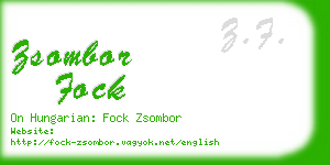 zsombor fock business card